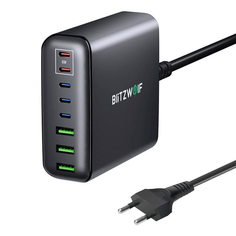 BlitzWolf BW-S26 hálózati töltő, 250W (fekete)