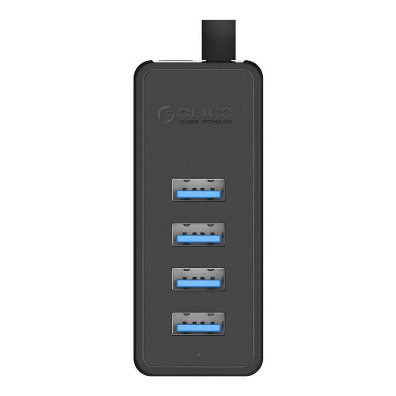 Orico W5P-100 USB 4x USB 3.0 hub adapter (fekete)