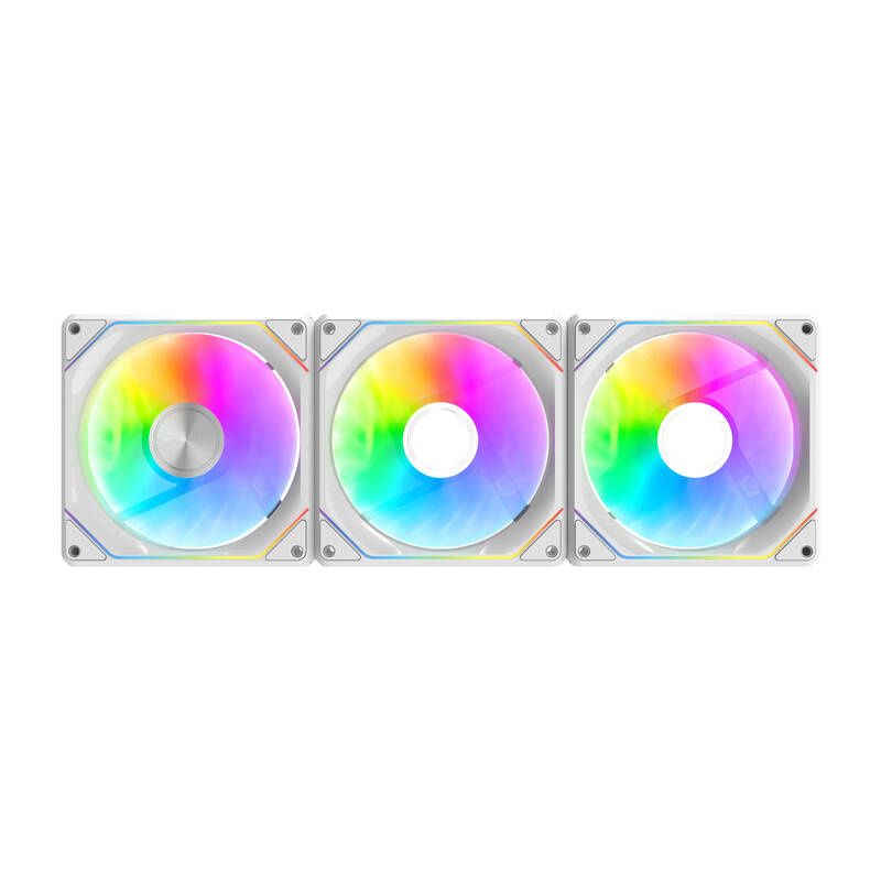 Darkflash Gauss G24 3 az 1-ben számítógépes ventilátorok (fehér) Darkflash Gauss G24 3 az 1-ben számítógépes ventilátorok (fehér)