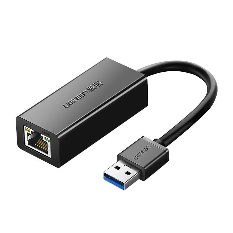 UGREEN CR111 USB 3.0-RJ45 hálózati adapter, Gigabit Ethernet (fekete)