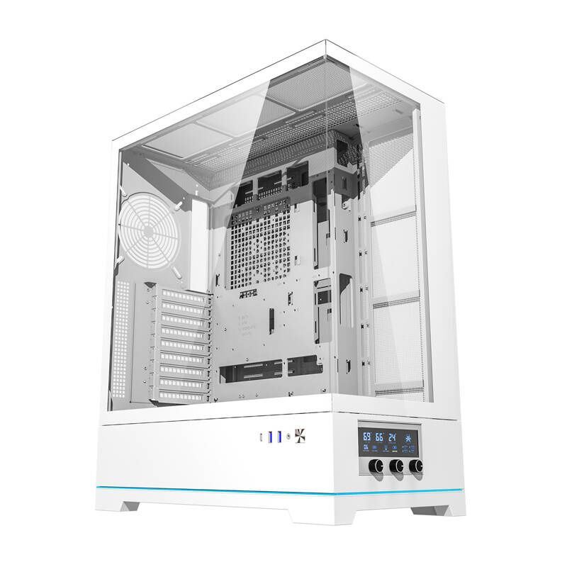 Darkflash DY451L számítógépház ventilátorok nélkül (fehér) Darkflash DY451L számítógépház ventilátorok nélkül (fehér)