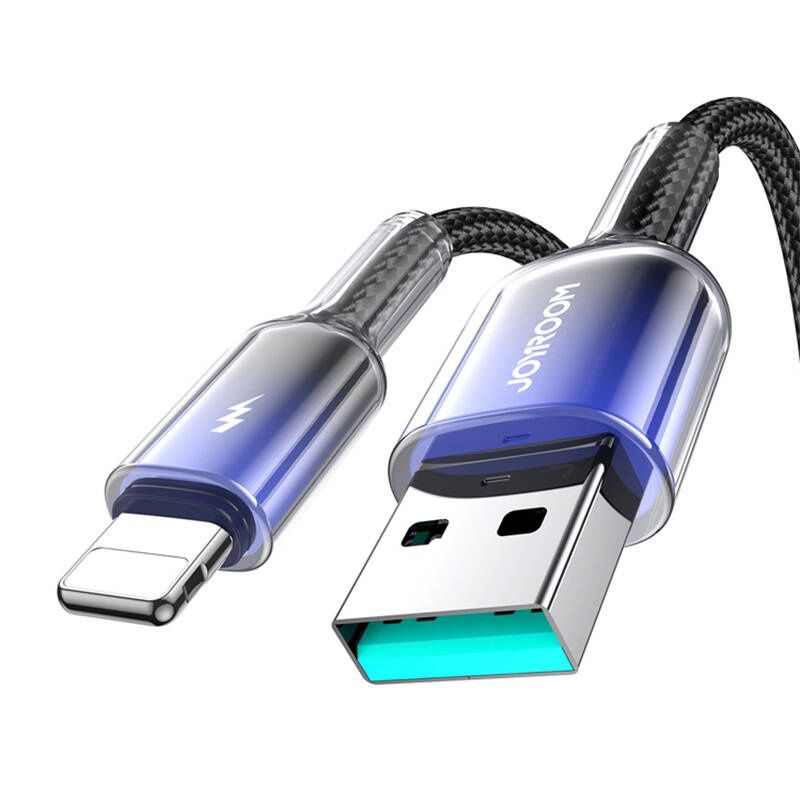 Kábel USB-A Lightning Joyroom S-A42 3A 1.2m (fekete)