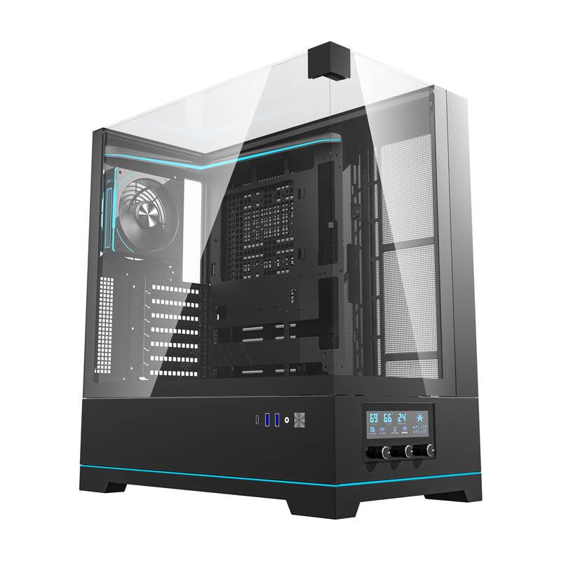 Darkflash DY450 PRO számítógépház + 1 ventilátor (fekete) Darkflash DY450 PRO számítógépház + 1 ventilátor (fekete)