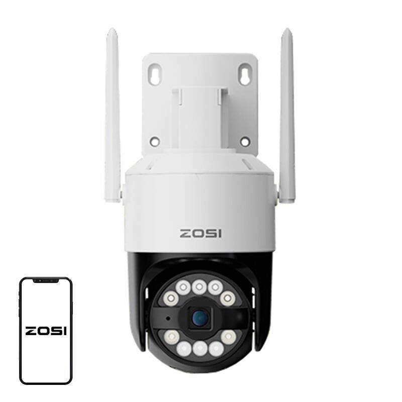ZOSI C296 WiFi 8MP dual Pan Tilt IP66 kültéri kamera + 32GB microSD kártya