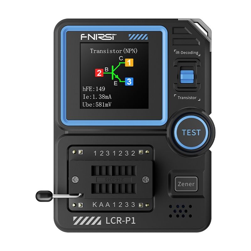 FNIRSI LCR-P1 többfunkciós kondenzátor- és tranzisztor-tesztelő készülék