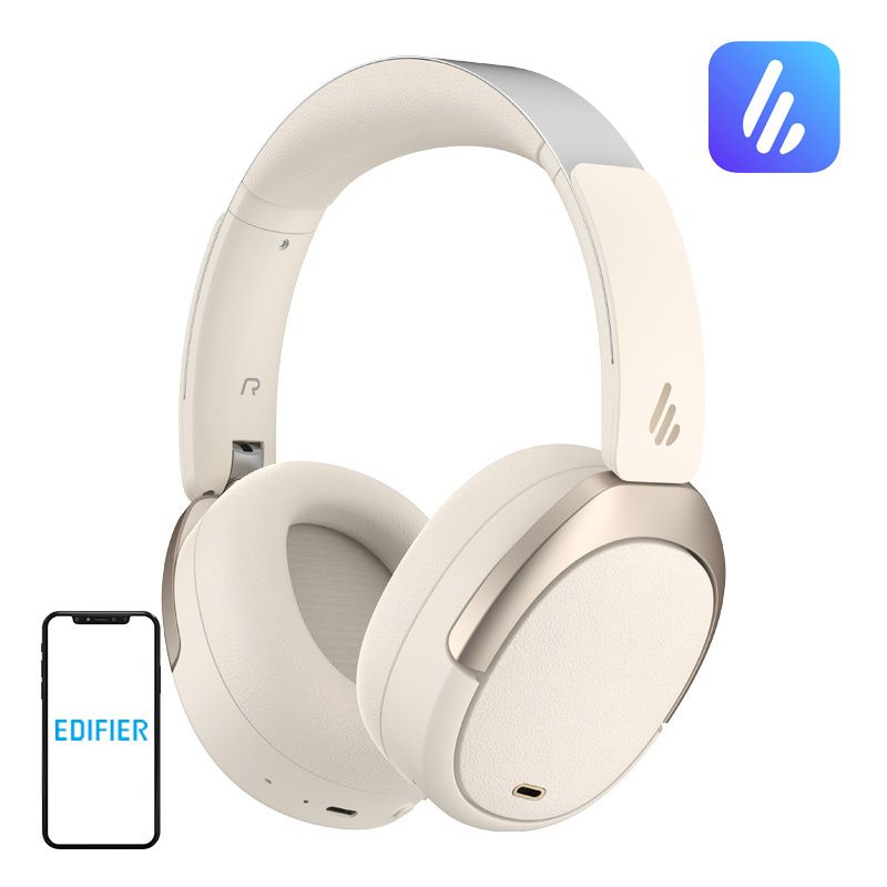 Edifier W80 fejhallgató (bézs)