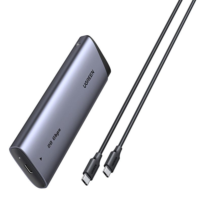 SSD tokozás Ugreen CM767, USB-C, M.2 NVMe/SATA
