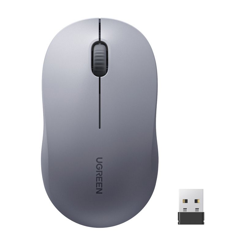 Ugreen M331 vezeték nélküli multi-mode egér, Bluetooth 5.4 (szürke)