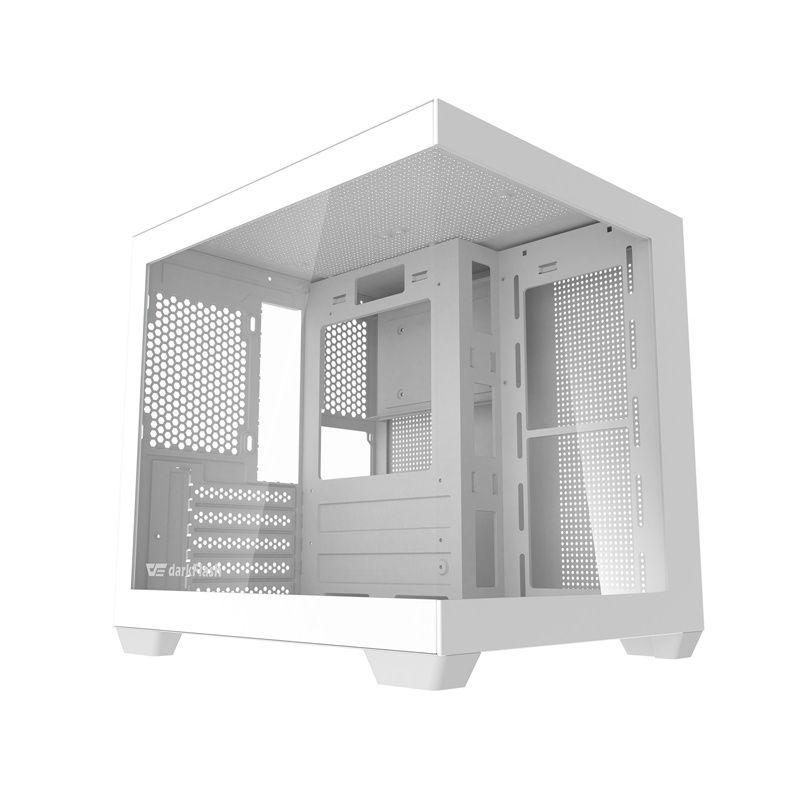 Darkflash C275P számítógépház ventilátorok nélkül (Fehér)