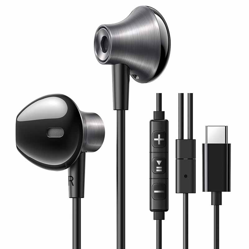 Vezetékes fülhallgató UGREEN USB-C EP106 (fekete)