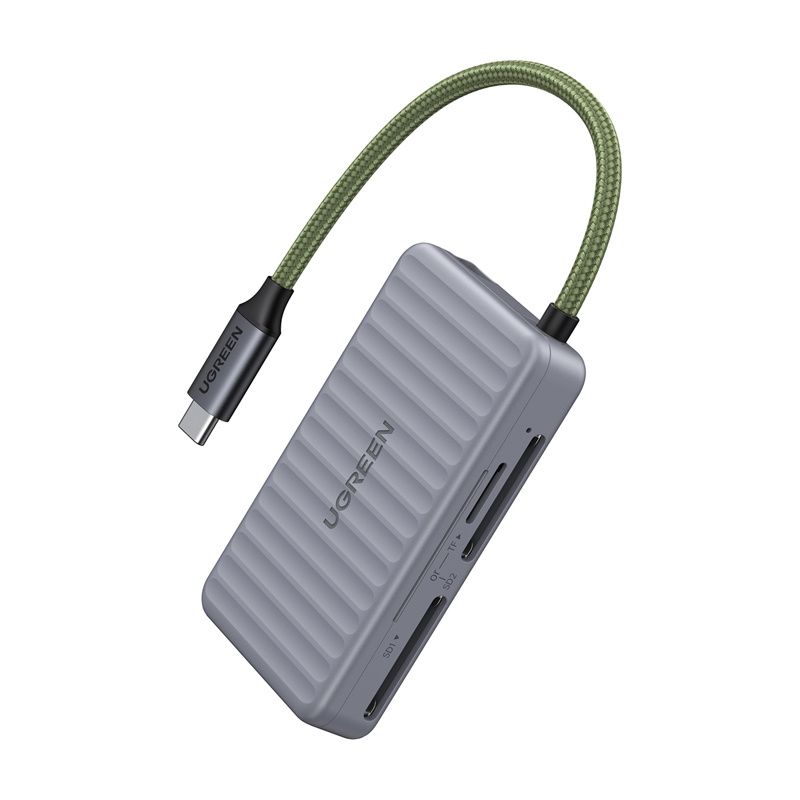 USB-C kártyaolvasó Ugreen CM868 2xSD 1xTF 170Mbps (szürke)