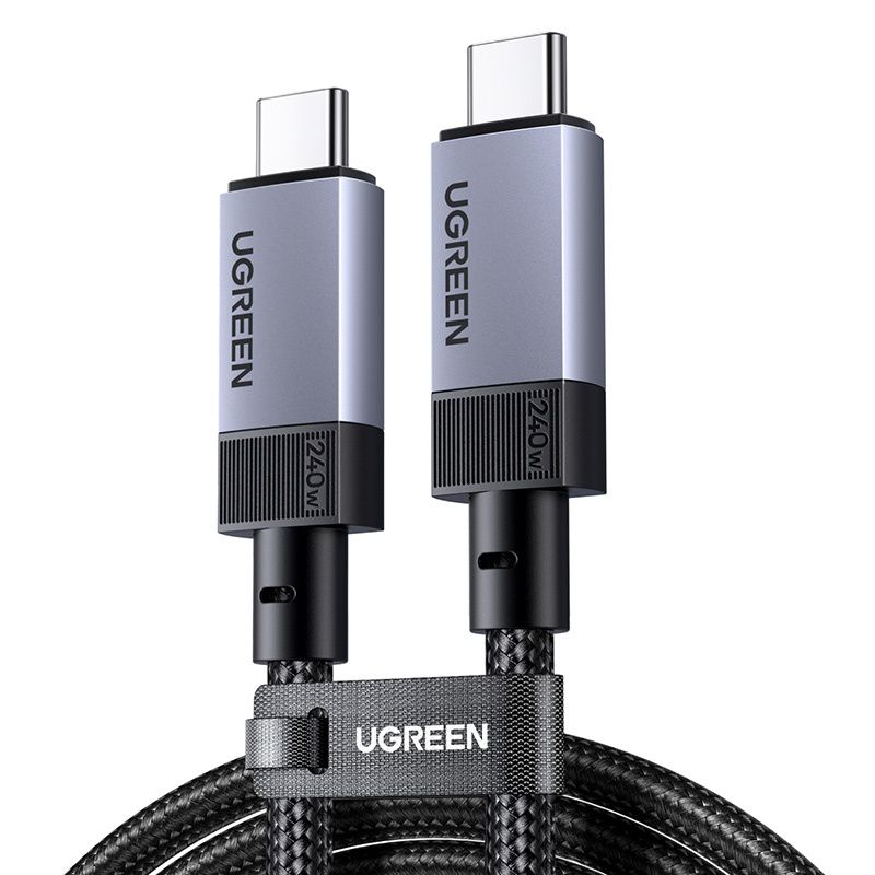 USB-C / USB-C USB4 Gen 3 Ugreen L705 kábel, 240W, 40Gbps, 1m (csillagszürke)
