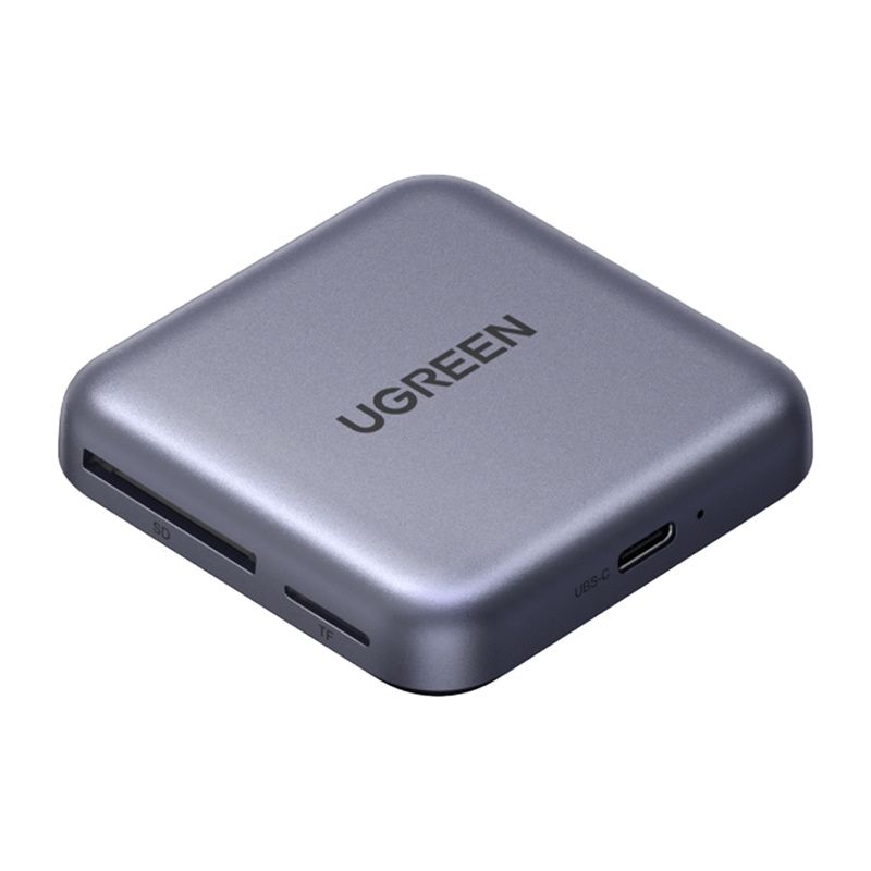 Ugreen CM898 3 az 1-ben kártyaadapter/olvasó, USB-C, MagSafe, SD/TF (fekete)