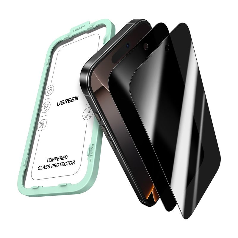 Ugreen SP1154 adatvédelmi edzett üveg iPhone 17 Air készülékhez (2 db) Ugreen SP1154 adatvédelmi edzett üveg iPhone 17 Air készülékhez (2 db)