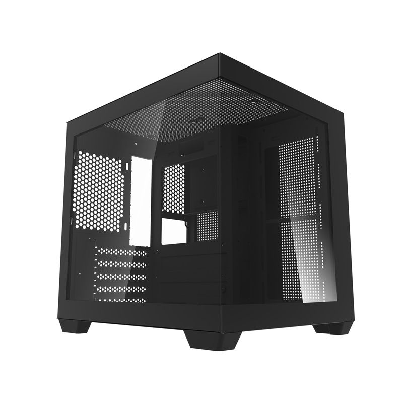 Darkflash C275P számítógépház ventilátorok nélkül (Fekete)