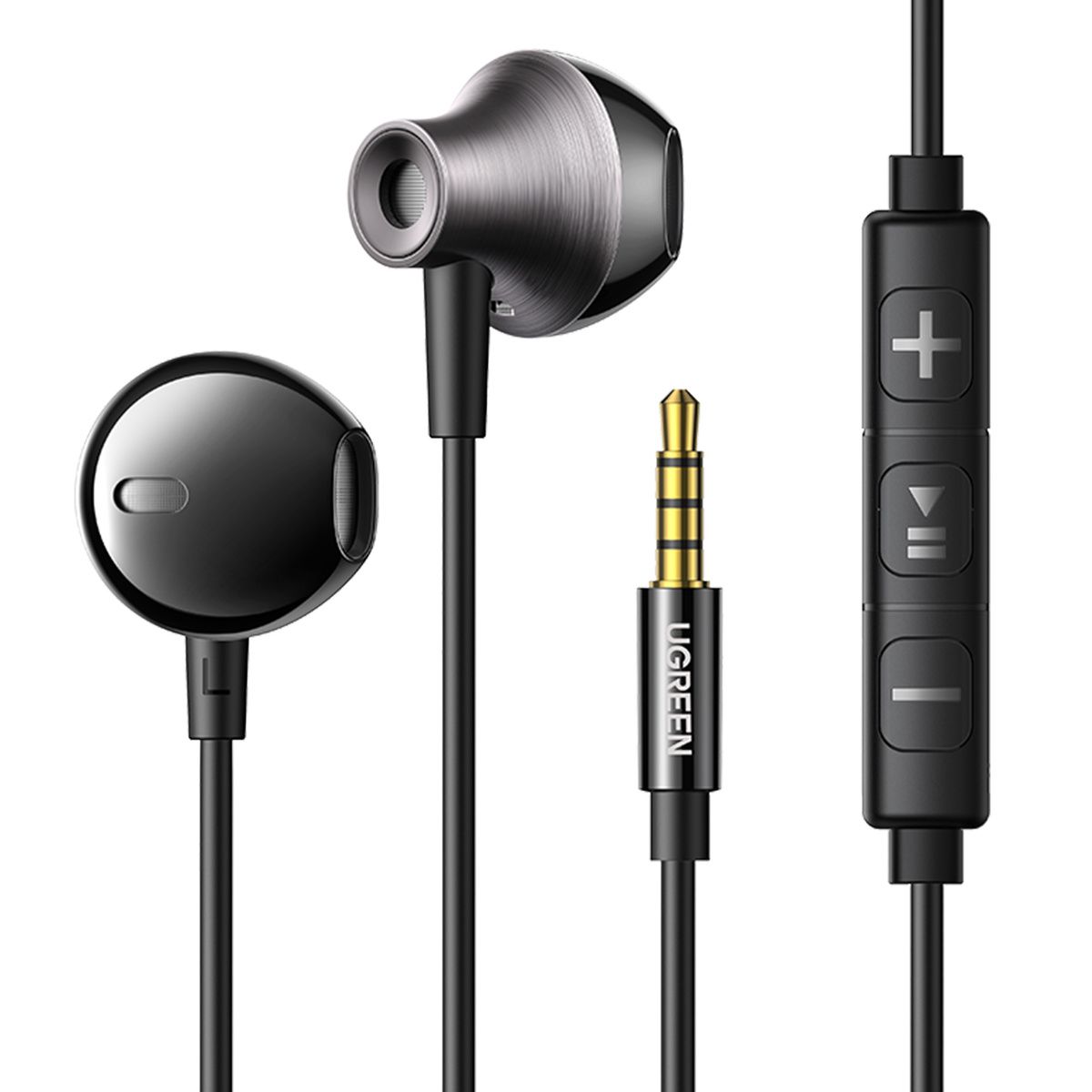 Vezetékes fülhallgató UGREEN 3.5mm EP106 (fekete)