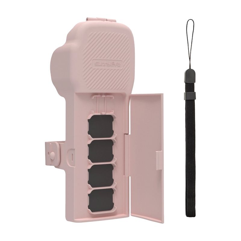 Sunnylife védőtáska szíjjal és zsinórral az Osmo Pocket 3 készülékhez (rózsaszín) Sunnylife védőtáska szíjjal és zsinórral az Osmo Pocket 3 készülékhez (rózsaszín)