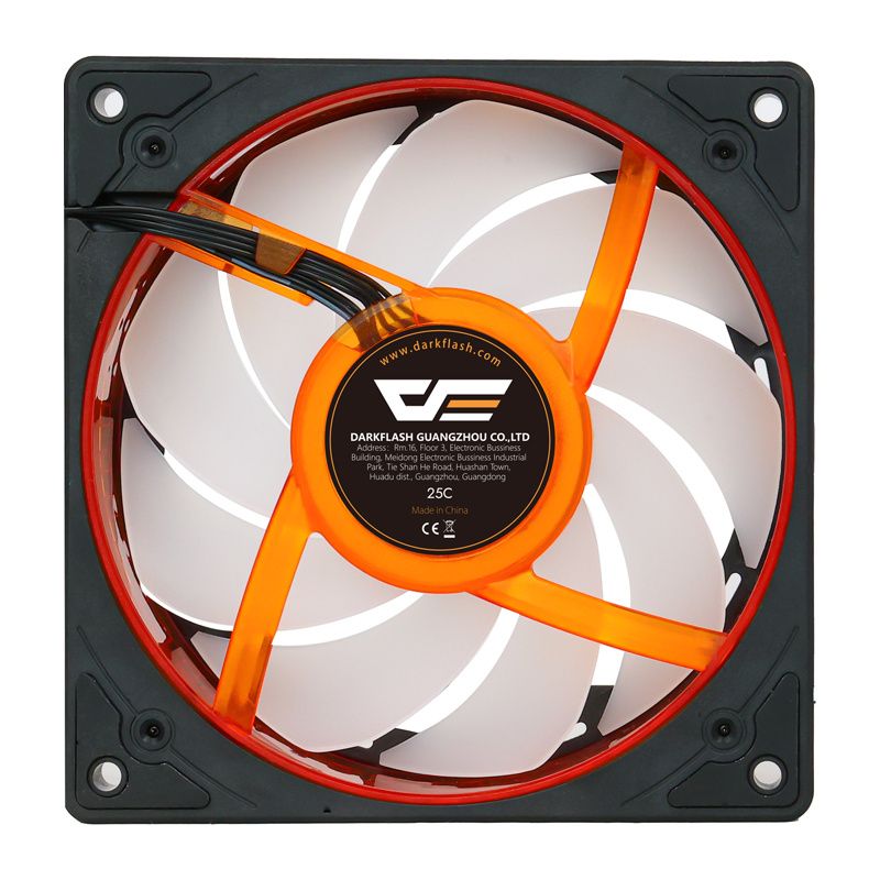 Darkflash DE8 hűtőventilátor (fekete)