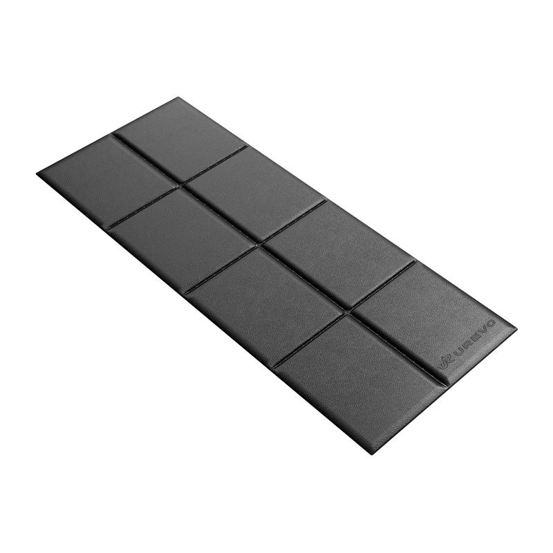 Urevo fitneszszőnyeg, 160 cm x 65 cm (fekete)