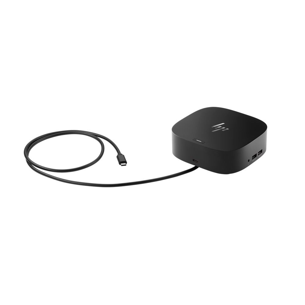 HP Dock G5 Essential; USB-C cable + 120W adaptér;2x USB-C, 1x ThunderBolt 3, 4x USB 3.0, 2x DisplayPort, 1x HDMI, 1x RJ45, 1x Jack 3.5mm