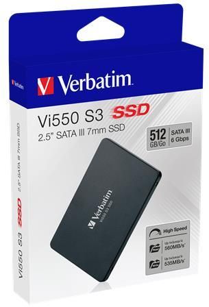 Verbatim Vi550 512GB SATA3 2,5" 500/520MB/s SSD