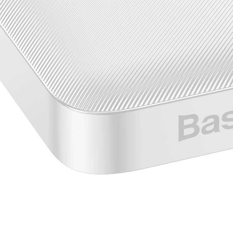 Baseus Bipow 10000mAh 2db USB-A, USB-C, Micro USB 20W (fehér) powerbank