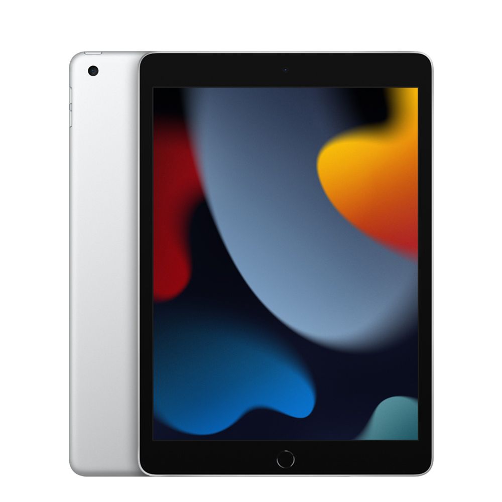 Apple iPad 9th Gen Wi-Fi+Cellular Silver; 256GB, A13 Bionic;USB-C/Lightning Cable, batteryCARE+