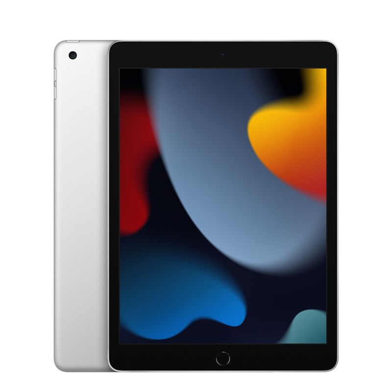 Apple iPad 9th Gen Wi-Fi+Cellular Silver; 256GB, A13 Bionic;USB-C/Lightning Cable, batteryCARE+