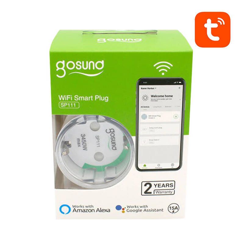 Gosund SP111 3680W 16A WiFi intelligens aljzat (4db)