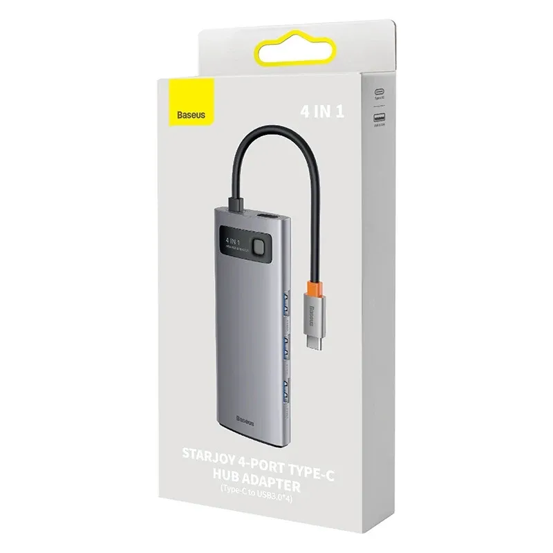 Baseus Metal Gleam Series 4in1 USB-C/4xUSB 3.0 hub Baseus Metal Gleam Series 4in1 USB-C/4xUSB 3.0 hub
