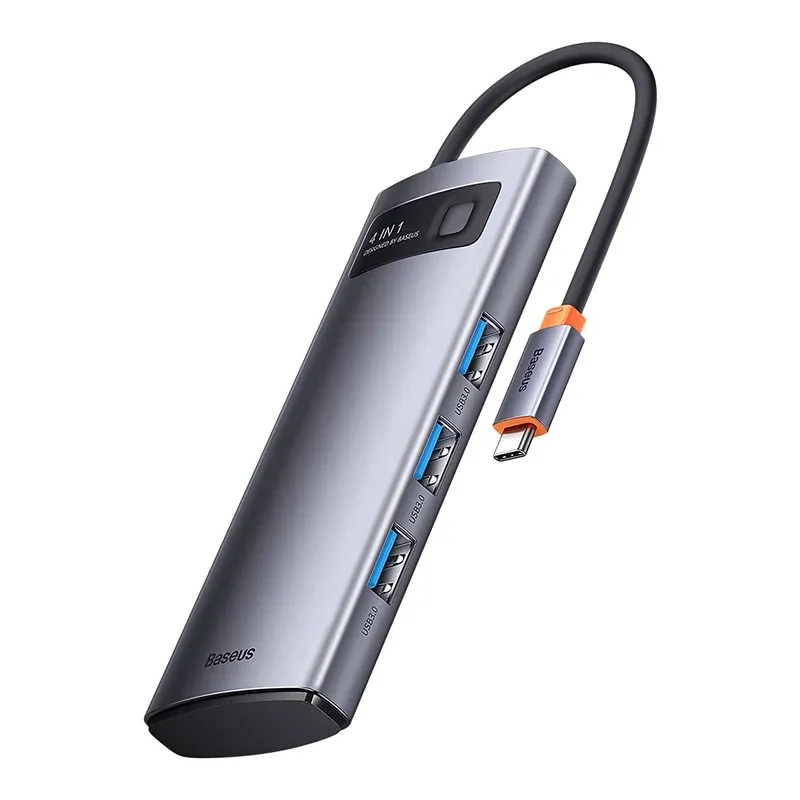 Baseus Metal Gleam Series 4in1 USB-C/4xUSB 3.0 hub