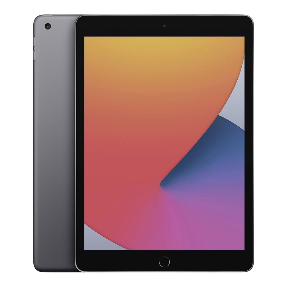 Apple iPad 8th Gen Wi-Fi/Cellular Space Gray; 128GB, A12 Bionic;USB-C/Lightning Cable, batteryCARE+