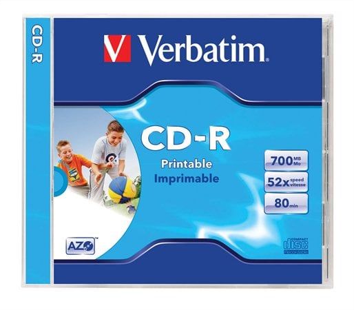 Verbatim 700MB nyomtatható CD Verbatim 700MB nyomtatható CD