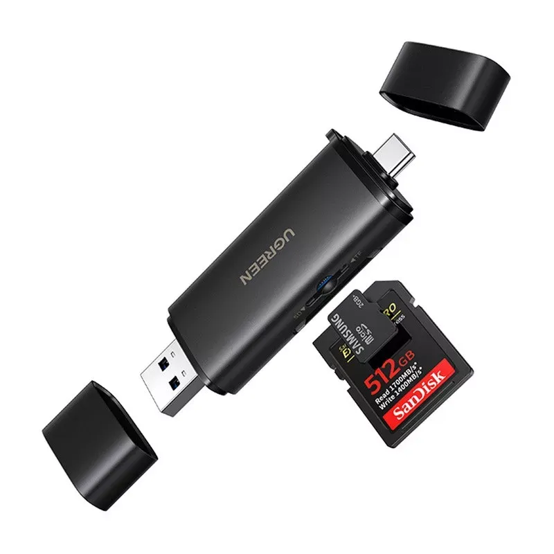 Ugreen CM803 USB-C/USB-A Sd+microSD OTG kártyaolvasó