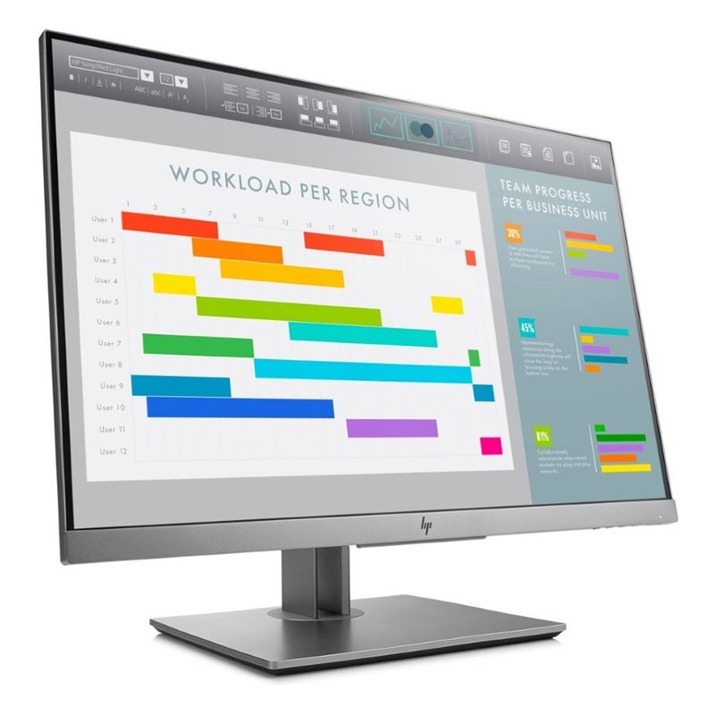 LCD HP EliteDisplay 24" E243i; black/silver;1920x1200, 1000:1, 300cd/m2, VGA, HDMI, DisplayPort, USB Hub, AG