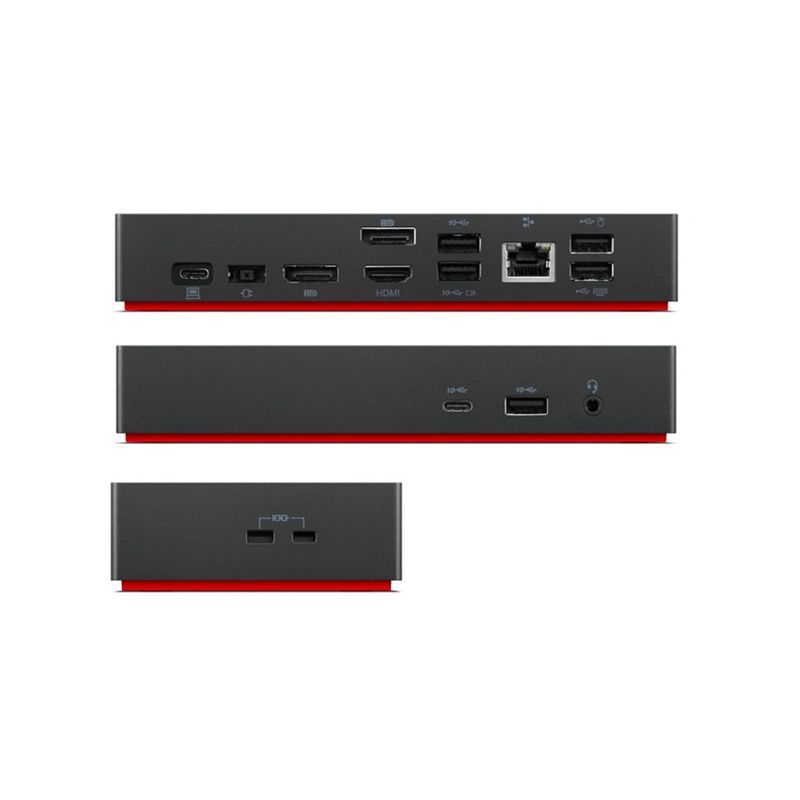 Lenovo ThinkPad Universal USB-C Dock 40AY; + 90W adapter, USB-C Cable;1x USB-C, 3x USB 3.1, 2x USB 2.0, 2x DisplayPort, 1x HDMI, 1x RJ45, 1x Jack 3.5mm Lenovo ThinkPad Universal USB-C Dock 40AY; + 90W adapter, USB-C Cable;1x USB-C, 3x USB 3.1, 2x USB 2.0, 2x DisplayPort, 1x HDMI, 1x RJ45, 1x Jack 3.5mm