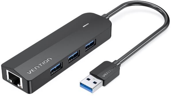 Vention CHNBB 3port USB3.0 HUB + RJ45 Gigabit LAN Vention CHNBB 3port USB3.0 HUB + RJ45 Gigabit LAN