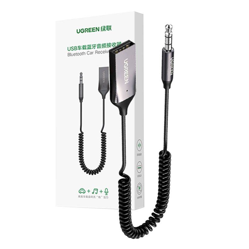 UGREEN 70601B Bluetooth autós vevő (szürke) UGREEN 70601B Bluetooth autós vevő (szürke)