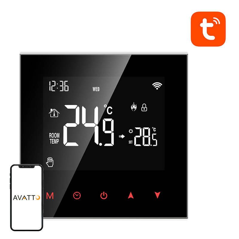 Intelligens kazán fűtés termosztát Avatto WT100 3A WiFi Tuya