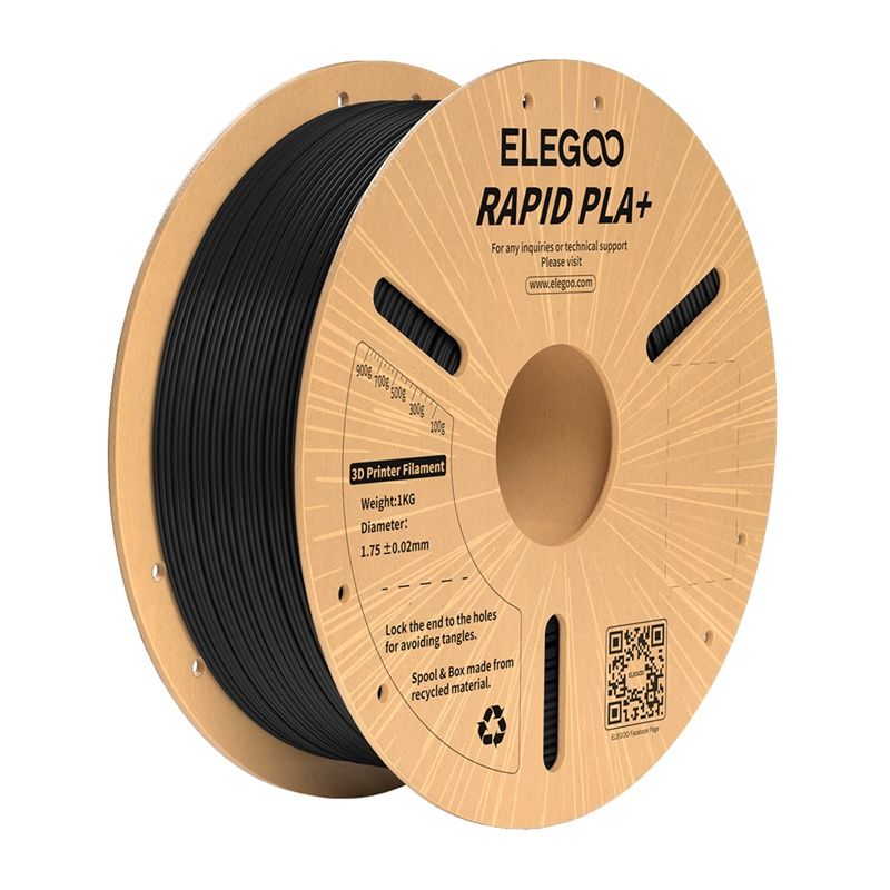 ELEGOO Rapid PLA+ filament (fekete)