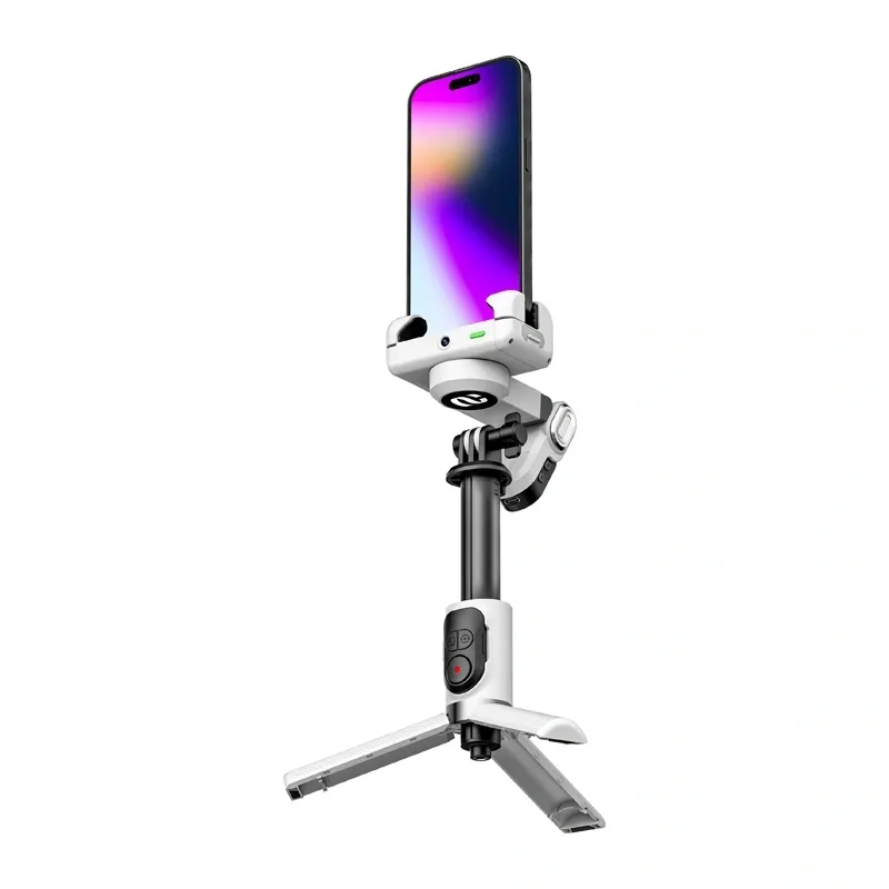 AOCHUAN M1 Pro stabilizátor RGB-megvilágítással (fehér) AOCHUAN M1 Pro stabilizátor RGB-megvilágítással (fehér)