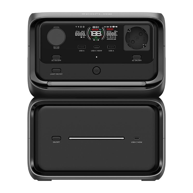 EcoFlow River 3 Max Plus 858 Wh hordozható áramellátó egység (vezeték nélküli)