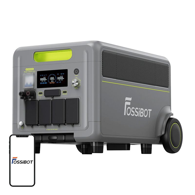 FOSSIBOT F7200 7200 W-os töltőállomás (zöld)