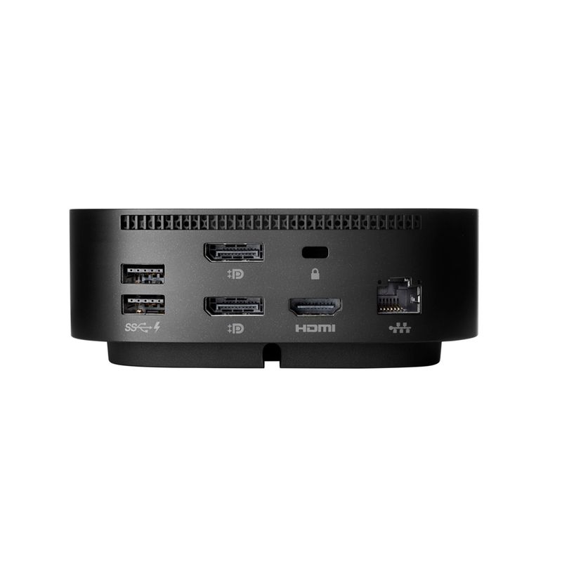 HP Dock G5 Essential; USB-C cable + 120W adaptér;2x USB-C, 1x ThunderBolt 3, 4x USB 3.0, 2x DisplayPort, 1x HDMI, 1x RJ45, 1x Jack 3.5mm