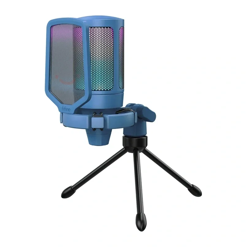 Fifine A6V játékos mikrofon (kék)