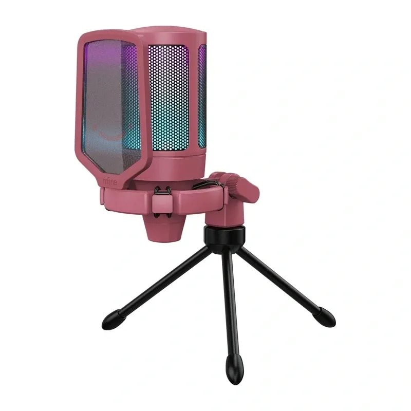Fifine A6VR játékos mikrofon (piros)