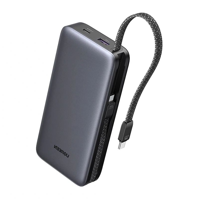55985B UGREEN PB528 20 000 mAh-s, 30 W-os hordozható akkumulátor (szürke)