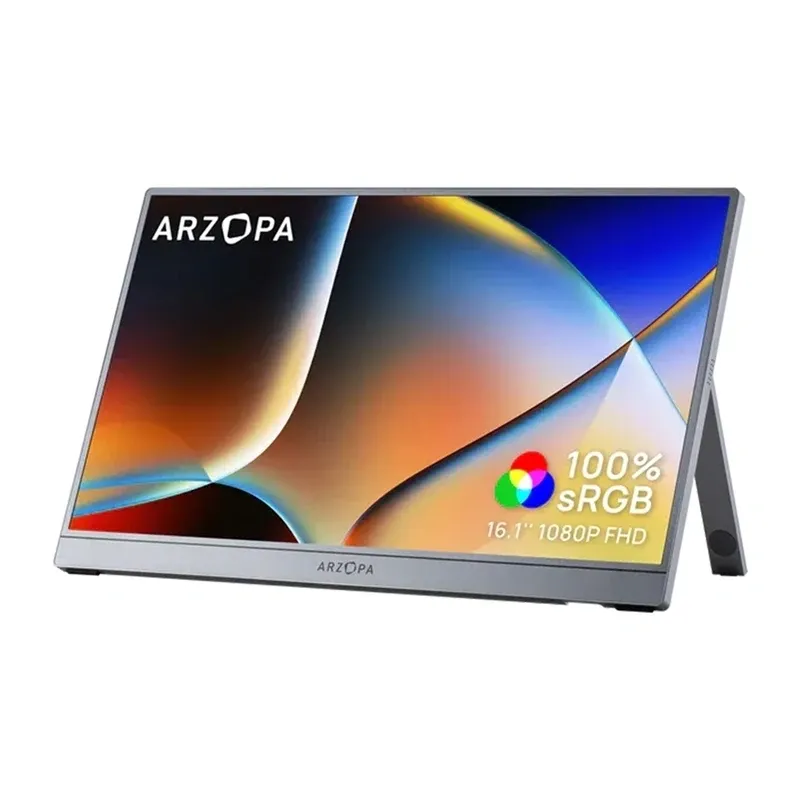 ARZOPA Z1C 16,1 hüvelykes hordozható monitor (szürke)