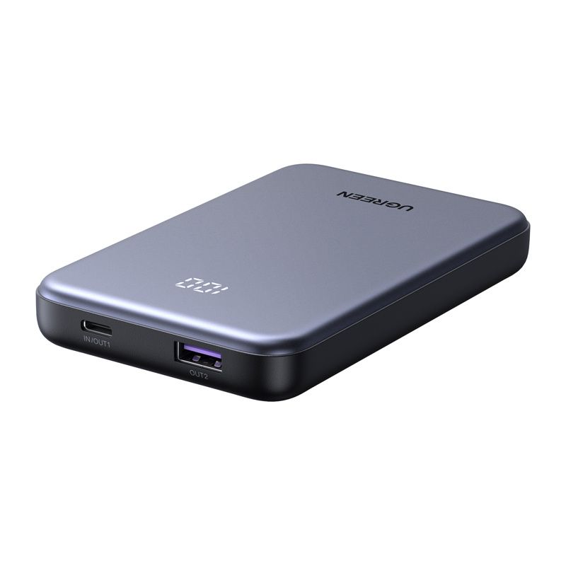Ugreen PB507 10000mAh 20W USB-C,USB-A PD,QC powerbank (szürke)