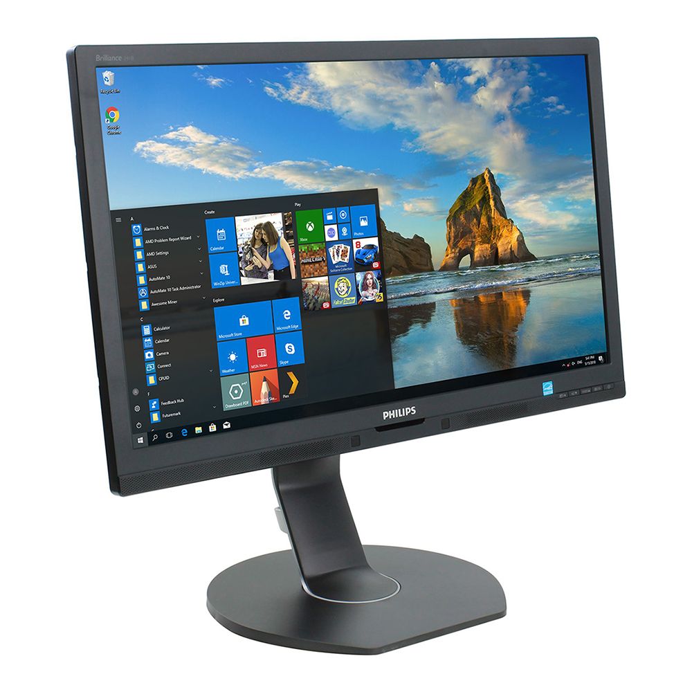 LCD Philips 24" 241B6Q; black;1920x1080, 1000:1, 300 cd/m2, VGA, DVI, DisplayPort, AG